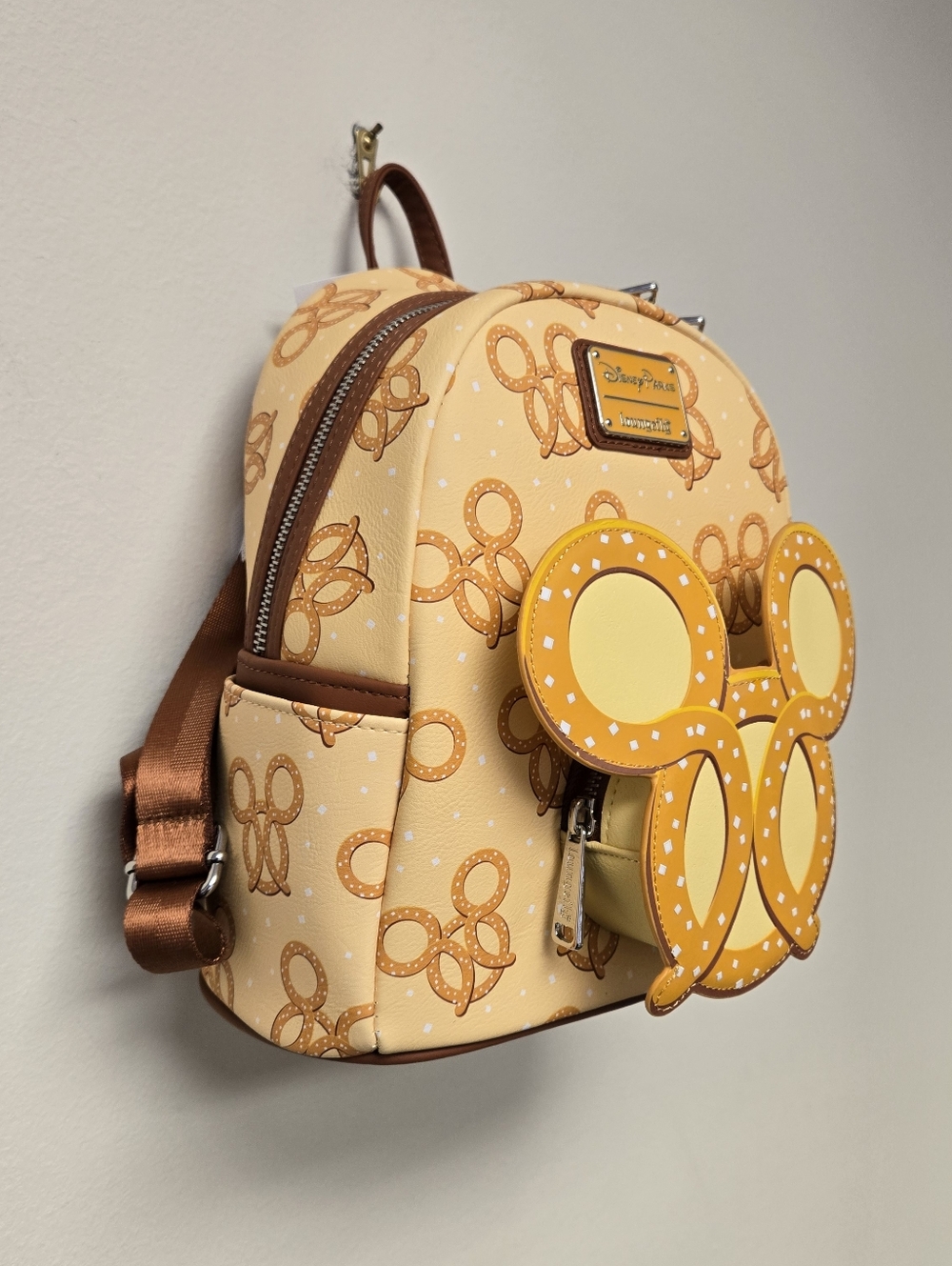 Loungefly Disney Parks Mickey Mouse Pretzel Backpack - Picture 6 of 10